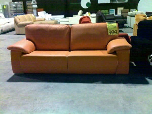 SOFA 3 PLAZAS PIEL FLOR