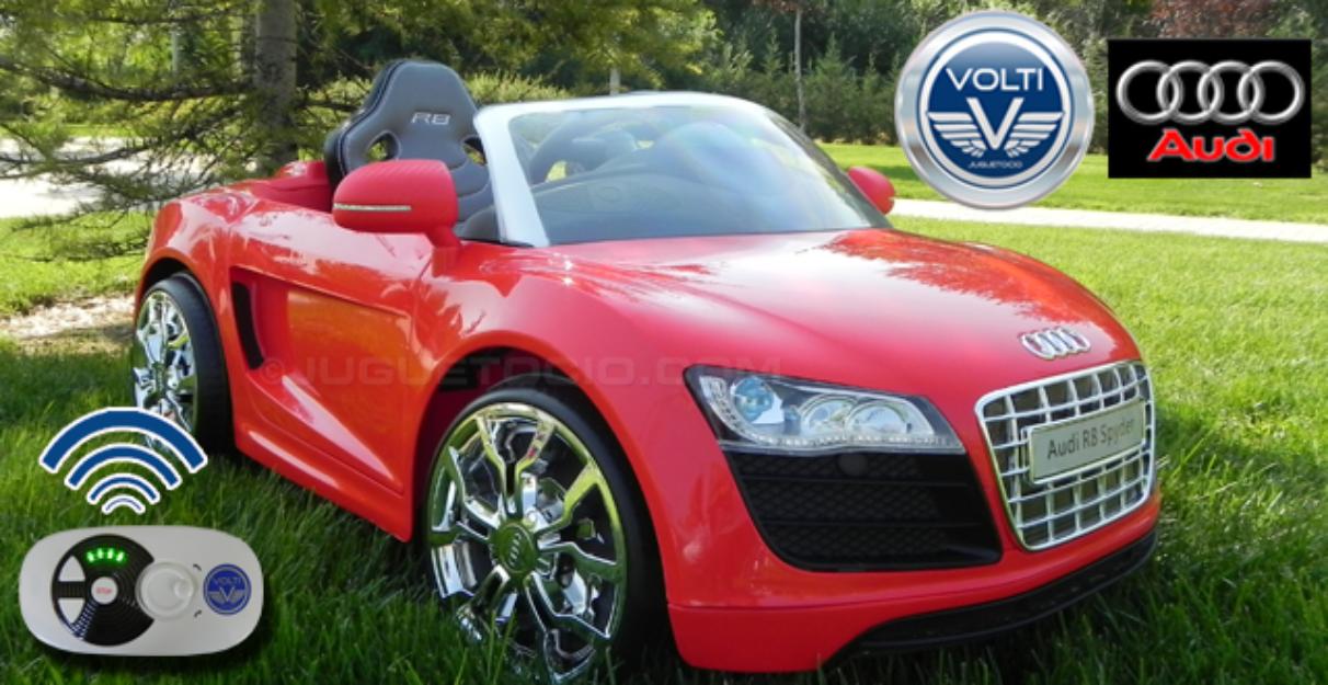 Audi R8 Spyder Volti con mando para padres