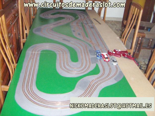 Circuito de madera slot, ninco, scalextr