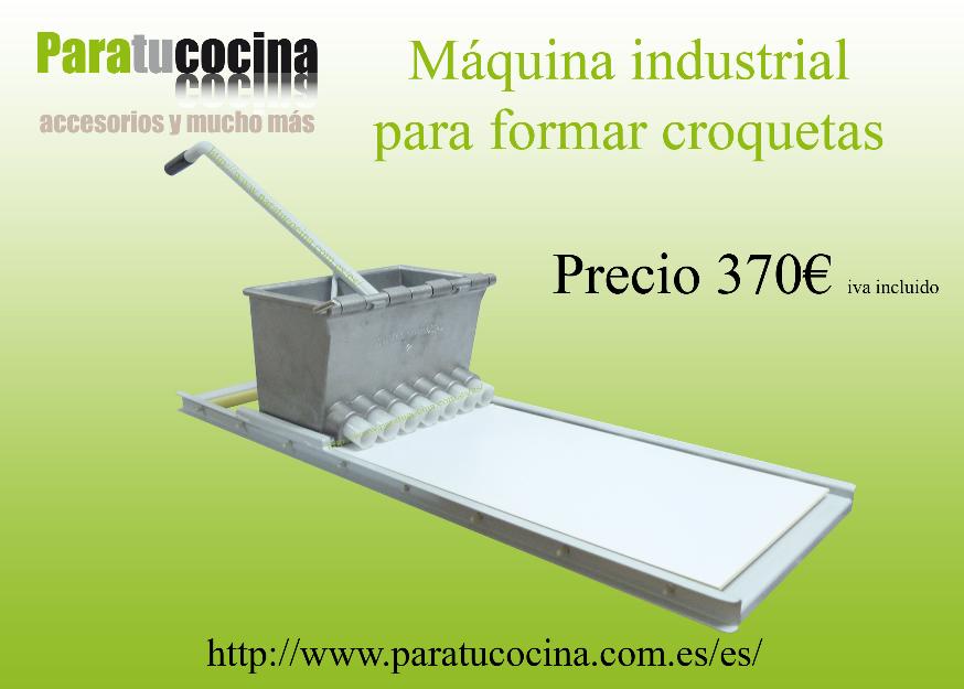 Máquina industrial para formar croquetas