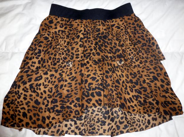 Mini falda leopardo. Talla S.