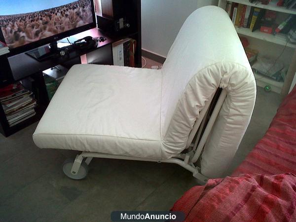 VENDO SILLON CAMA COLOR BLANCO