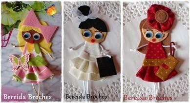 broches fieltro BODAS, COMUNIONES oferta, precio especial