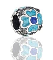 Original pandora charm 790433eb en plata de ley 925 con esmalte azul