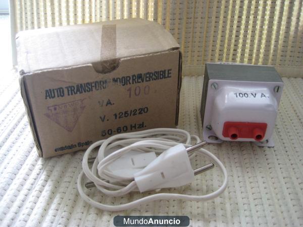 Transformador 220/125v de 100 watios. Nuevo