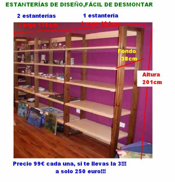 3 estanterias,biblioteca,de diseño,nuevas