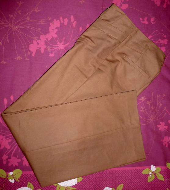 Pantalones de algodón talle alto. Talla 34