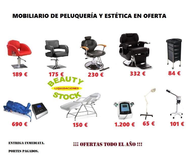 Mobiliario de peluquería y estética