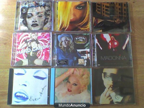 lote de 9 cd\'s originales de MADONNA y regalo de LP true blue