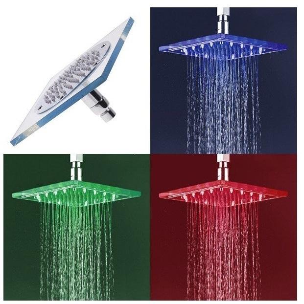 Ducha de lluvia 7 leds Azul,rojo,verde romántica nueva