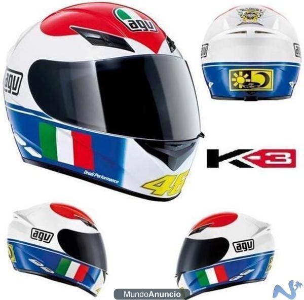 Vendo CASCO ROSSI K-3 + (visera tintada 50€)