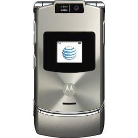 Motorola RAZR V3xx J Phone, Platinum (AT&T)