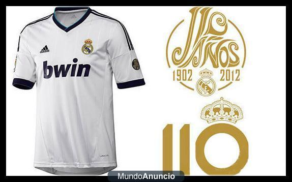 Conmemorar el aniversario 110 del fútbol camiseta [Madrid]. Adultos + niños