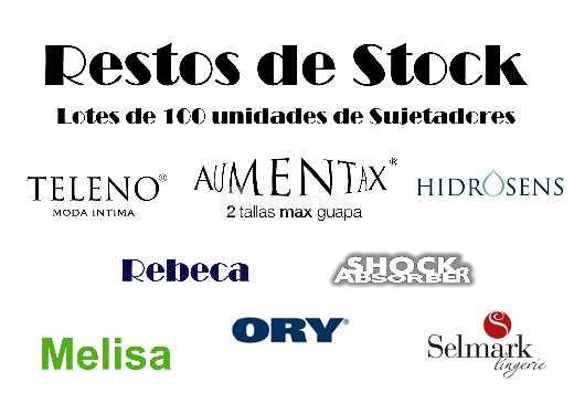 Lotes Sujetadores 100 unidades