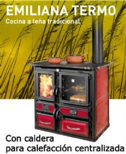 Cocina de leña con caldera 30,6kW (Emiliana)