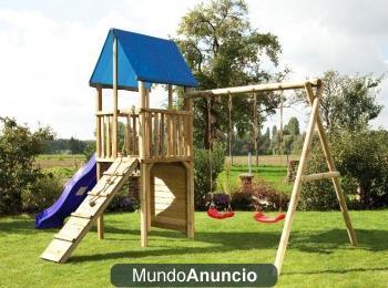 Parque Infantil de Exterior en madera tratada. Almería
