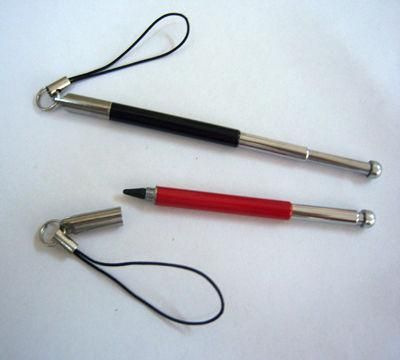 stylus metal retractil muy bonitos ,delgados y con colgador