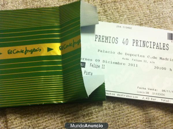 PREMIOS 40 PRINCIPALES 2011