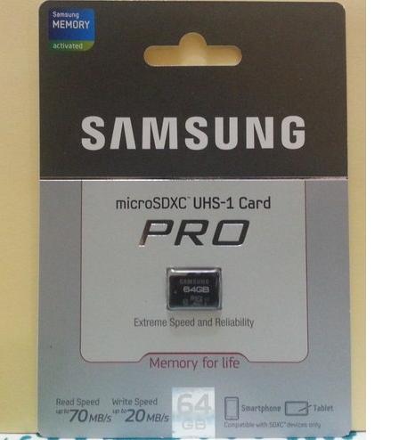 Micro sd 64 gb samsung