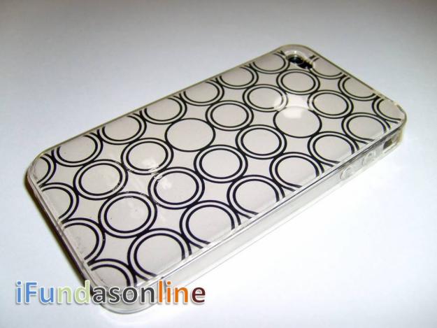 Funda Iphone 4 Silicona Modelo Circulo.