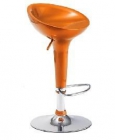 TABURETE ESTRUCTURA CROMADA ASIENTO ABS MOD.STOOL NARANJA - mejor precio | unprecio.es