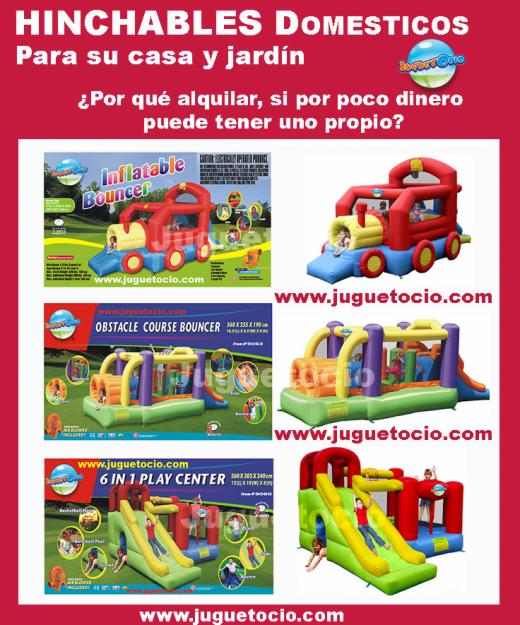 HINCHABLES DOMESTICOS CASTILLOS INFANTILES PARA SU CASA Y JARDIN