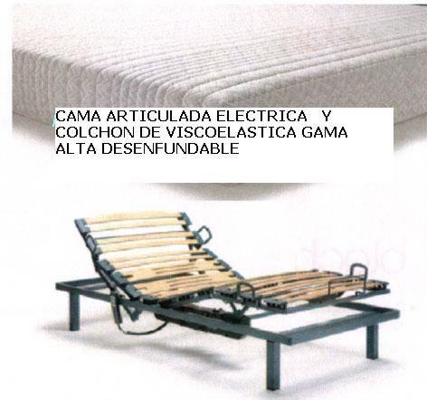 ** CAMA ARTICULADA Y COLCHON DE VISCOELASTICA *