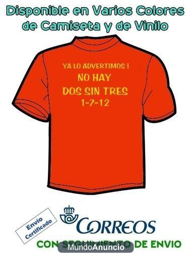 camiseta concierto no hay dos sin tres españa españoles regalo hombre mujer