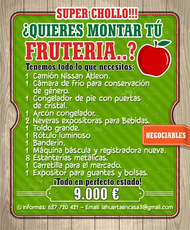 Fruteria Super OFERTA! todo para montar tu negocio