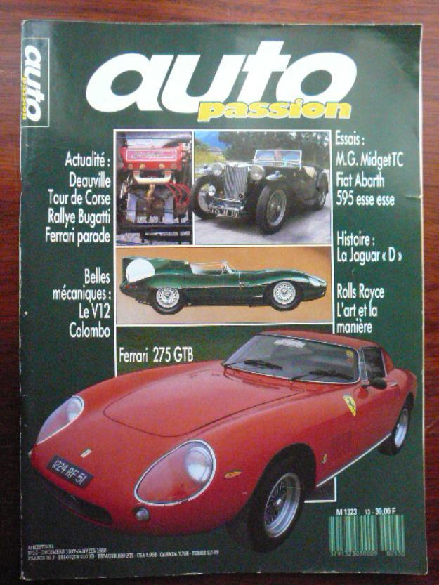 Revistas de automovil clásico en francés