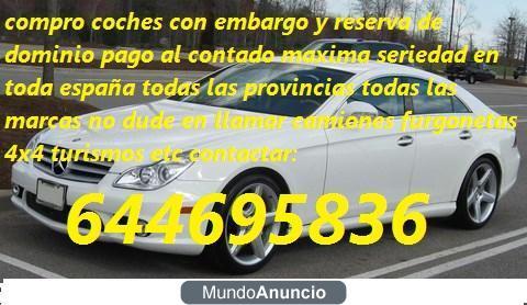 644695836 compro coches de alta gama con embargo y reserva deudas leasing