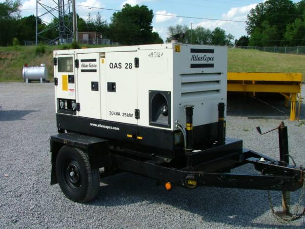 2004 Atlas Copco 22KW Generador Yanmar Diesel remolque