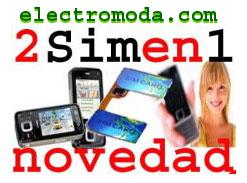 NOVEDAD, TARJETA DUAL SIM (USA 2 MOVILES EN UNO) 8,95 EUROS