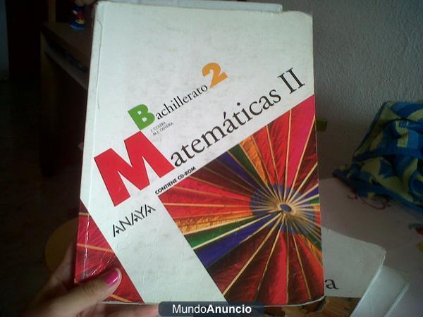 vendo libros de 2 de bachillerato