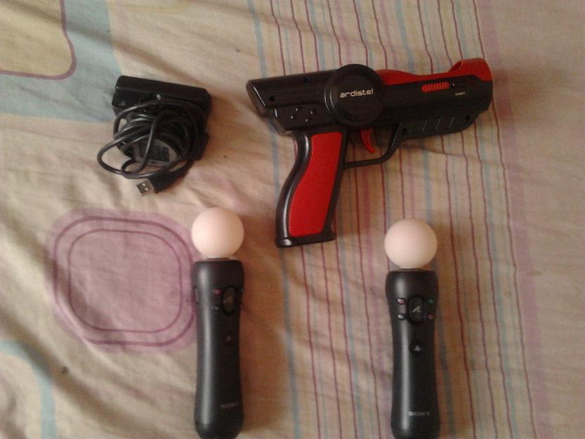 2 mandos move ,y pistola mas camara play 3