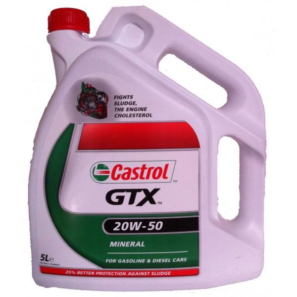 Aceite Castrol GTX 20W50, 5L