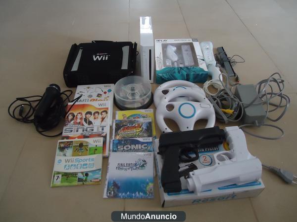 Nintendo wii + 4 mandos + Extras