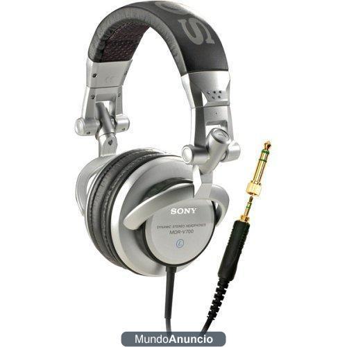 Sony MDR-V 700 - Auriculares de DJ (sistema cerrado), color plateado metalizada