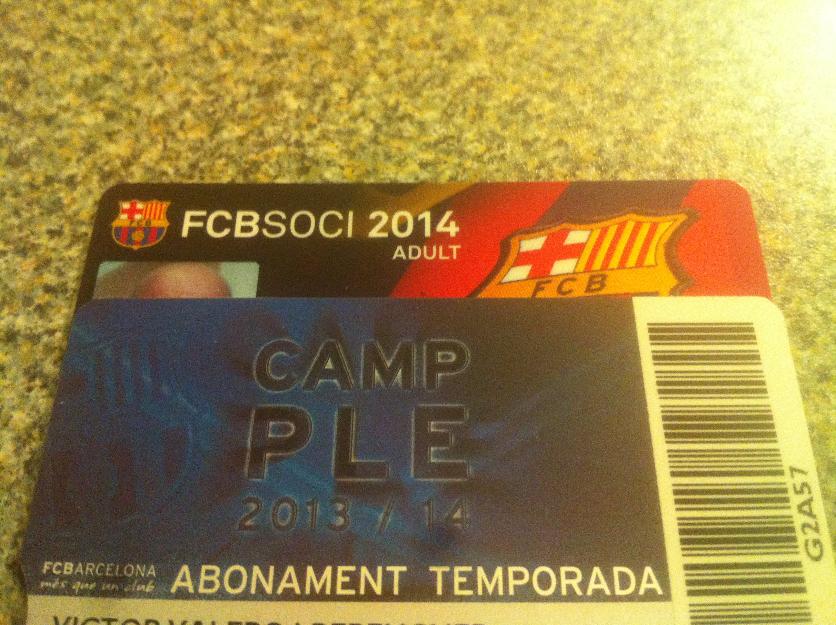 Traspaso abono F.C.Barcelona