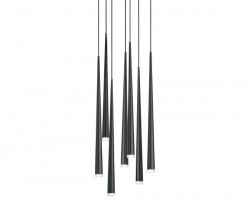 Vibia Colgante slim de 7 negro - iLamparas.com