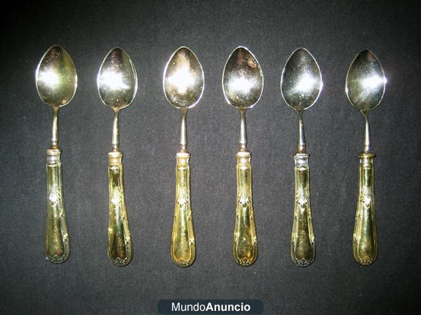 Cucharillas de postre antiguas años 10