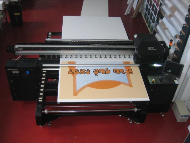 Printer GCC Stellarget 183 cm. UVI con tinta blanca incorporada, año 2008