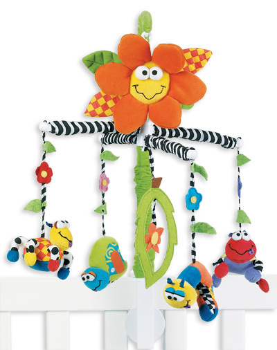 playgro musical mobile amazing garden