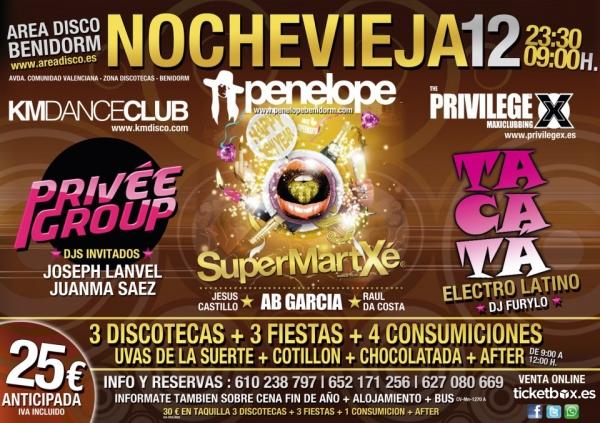 Nochevieja 2012 Benidorm Fiestas Discotecas entradas a domicilio