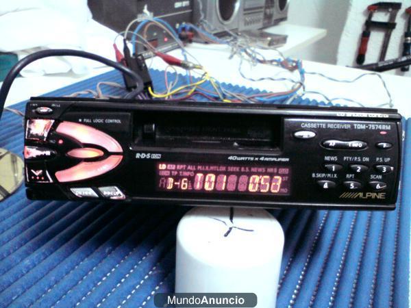 VENDO RADIO CAR ALPINE MODEL-TDM 7574