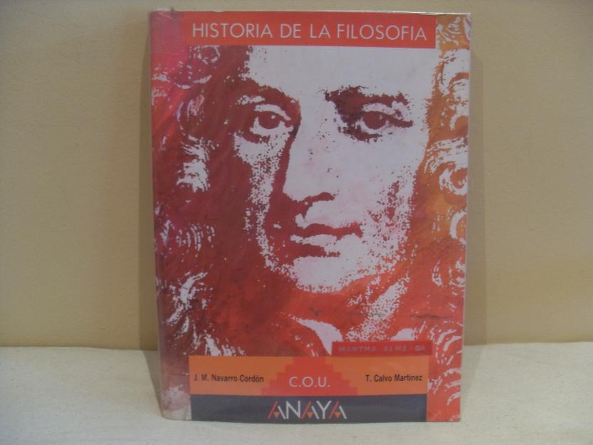 Historia de la Filosofía C.O.U (Navarro Cordón - Calvo Martínez)