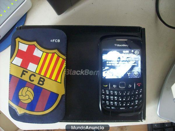 Vendo Blackberry Curve 8520 Negro - LIBRE* con accesorios reservas + 7 fundas