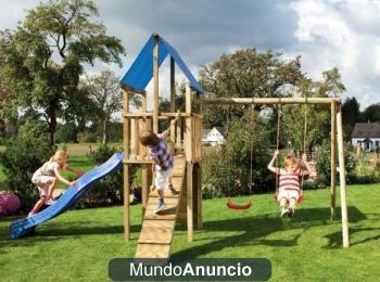 Parque Infantil de Exterior en madera tratada. Albacete