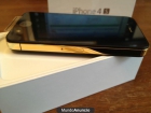 Apple iPhone 4S - 16GB - Negro (desbloqueado de fábrica) 24k marco de oro de bisel plateado - mejor precio | unprecio.es
