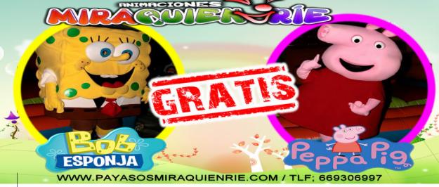 Peppa pig o bob esponja gratis!!